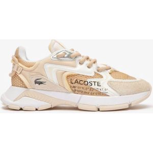 Lacoste 3 Neo Dames Sneakers - Bruin Wit
