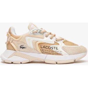 Lacoste L003 Neo Dames Sneakers - Bruin/Wit - Maat 36