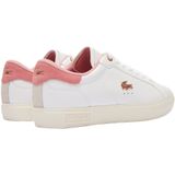 Lacoste Powercourt Dames Sneakers - Wit/Roze - Maat 38