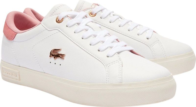 Lacoste - Powercourt - Sneakers - Wit - Leer