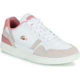 Lacoste T-Clip Dames Sneakers - Wit/Roze - Maat 38