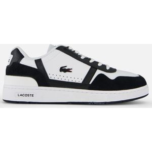 Lacoste, Schoenen, Heren, Zwart, 44 EU, Leer, Retro Mesh Sneaker - Wit/Zwart