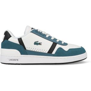 Lacoste T-Clip Heren Sneakers - Wit/Groen - Maat 47