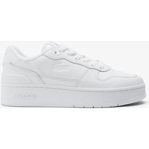 Lacoste Damen-Sneakers T-Clip Platform aus Leder - WHITE/WHITE Size 39.5