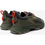 Lacoste 3 NEO TECH 224 1 SMA Heren Sneakers - Legergroen Oranje