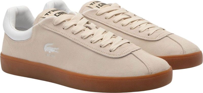 LACOSTE - Baseshot - Sneakers - Beige - Leer