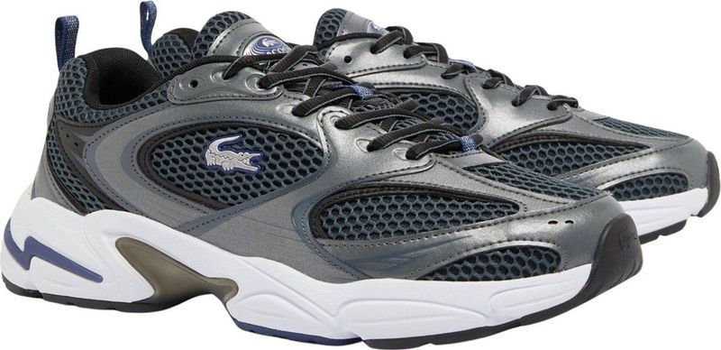 Lacoste - Storm 96 2K - Sportschoenen - Grijs - Mesh en Synthetisch Leer