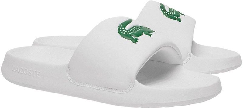 Lacoste - Men Serve Slide 1.0 - Badslipper - Wit - Groen - EVA
