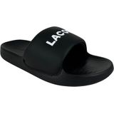 Lacoste - Serve 1.0 Badslippers - Zwart - Wit - Synthetisch Materiaal