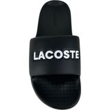Lacoste - Serve 1.0 Badslippers - Zwart - Wit - Synthetisch Materiaal