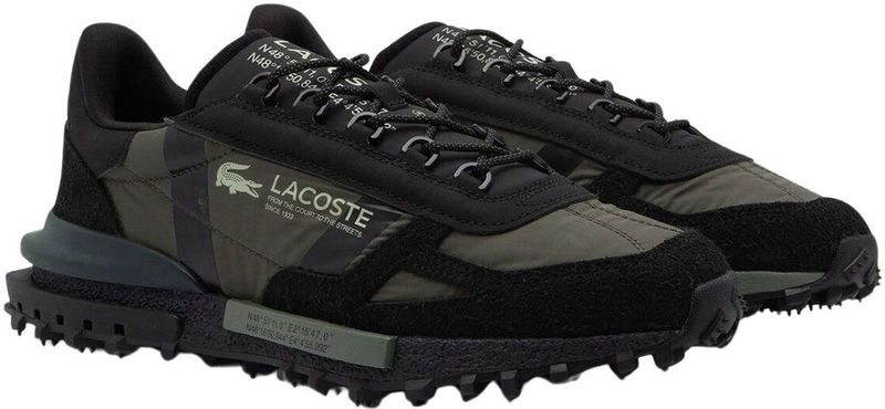 Lacoste - Elite - Hardloopschoenen - Zwart - Lichtgroene Accenten
