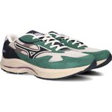 Mizuno - Wave Rider 10 Beta - Korfbalschoenen - Groen Wit - Materiaal: Textiel