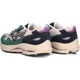 Mizuno - Wave Rider 10 Beta - Korfbalschoenen - Groen Wit - Materiaal: Textiel