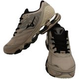 Mizuno - Wave Prophecy LS - Sneakers - Grijs - Beige - Zwart - Mesh Design