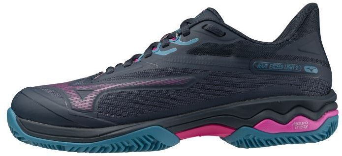 Mizuno - WAVE EXCEED LIGHT 2 PADEL - Sportschoenen - Midnight Navy/Fuchsia/Paarse - Mesh