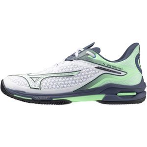 Mizuno - WAVE EXCEED TOUR 6 CC - Tennisschoenen - Wit/India Ink/Neo Mint
