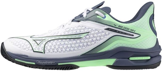 Mizuno - WAVE EXCEED TOUR 6 CC - Tennisschoenen - Wit/India Ink/Neo Mint