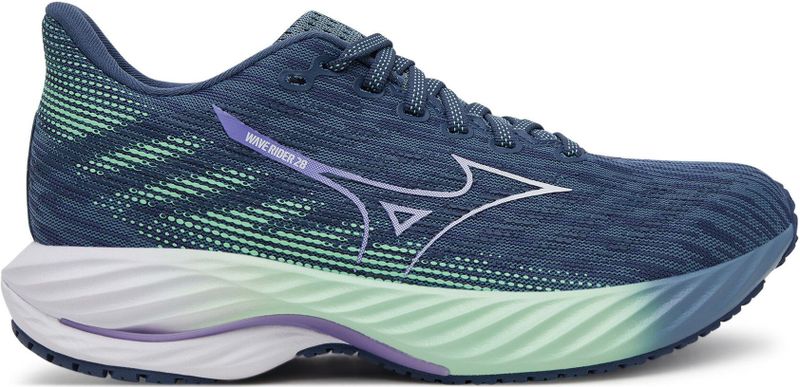 Mizuno - Wave Rider 28 - Hardloopschoenen - Zwart - Mizuno Enerzy