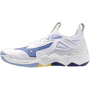 Mizuno WAVE MOMENTUM 3 Volleybalschoenen Wit/BellwetherBlauw/BelAirBlu Dames/Heren Maat 36,5