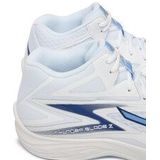 Mizuno - THUNDER BLADE Z MID - Volleybalschoenen - Wit/BellwetherBlauw/BelAirBlu