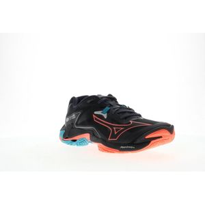 Mizuno WAVE LIGHTNING Z8 Volleyball Schwarz/Neon Flame/Peacock Blau Damen/Herren Grösse 45