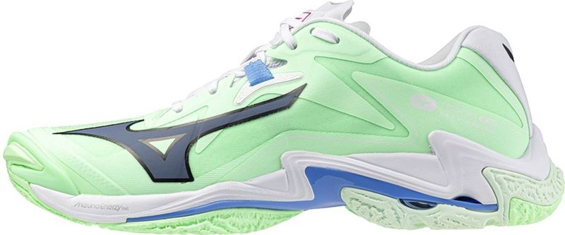 Mizuno - WAVE LIGHTNING Z8 - Volleybalschoenen - Neo Mint/Zwart/Frontier Blauw