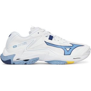 Mizuno - WAVE LIGHTNING Z8 - Volleybalschoenen - Wit/BellwetherBlauw/BelAirBlu