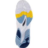 Mizuno - WAVE LIGHTNING Z8 MID - Volleybalschoenen - Wit/BellwetherBlauw/BelAirBlu