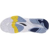 Mizuno - WAVE LIGHTNING Z8 MID - Volleybalschoenen - Wit/BellwetherBlauw/BelAirBlu