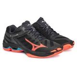 Mizuno - Wave Voltage - Korfbalschoenen - Zwart - Mesh en Synthetisch Leer