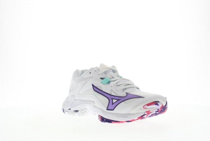 Mizuno - Wave Lightning Z - Indoorschoenen - Wit - Mesh en Suede