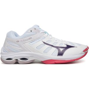 Mizuno WAVE VOLTAGE 2 Volleyball Weiß/VioletIndigo/CamelliaRos Damen Grösse 41