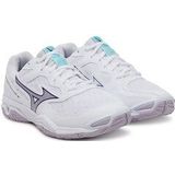Mizuno - WAVE PHANTOM 3 - Handbalschoenen - Wit/VioletIndigo/CamelliaRos