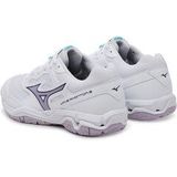 Mizuno - WAVE PHANTOM 3 - Handbalschoenen - Wit/VioletIndigo/CamelliaRos