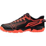 Mizuno - WAVE LYNX 2 JR. Hockeyschoenen - Zwart/Neon Flame/Peacock Blauw