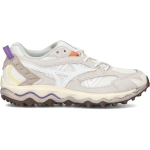 Mizuno - Wave Mujin TL - Sneakers - Off-White/Wit - Ademend Mesh en Suède