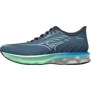 Mizuno WAVE SKYRISE 6 Running Vintage indigo/white/neo mint Herren Grösse 44,5