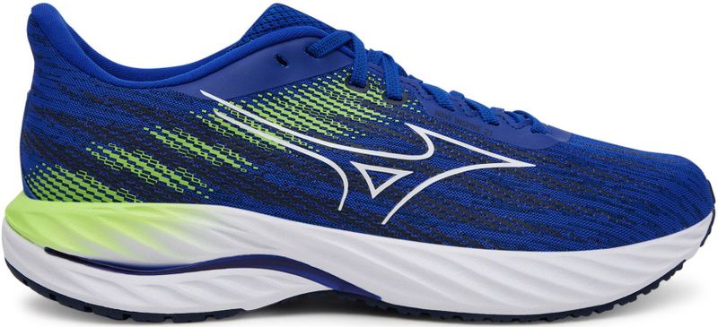 Mizuno WAVE INSPIRE 21 Running Reflex blue c/white/green gecko Herren Grösse 44,5