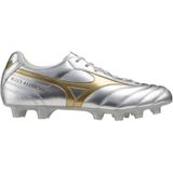 Mizuno - Morelia II Club - Voetbalschoenen - Zilver Goud - Imitatieleer