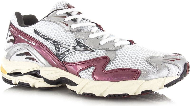 Mizuno - WAVE RIDER 10 - Sportstyle Schoenen - Wit/Zwart