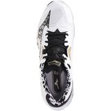 Mizuno - WAVE LIGHTNING Z8 - Volleybalschoenen - Wit/Zwart/GE Goud