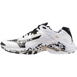 Mizuno - WAVE LIGHTNING Z8 - Volleybalschoenen - Wit/Zwart/GE Goud