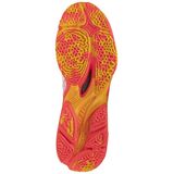 Mizuno - WAVE LIGHTNING NEO 3 - Volleybalschoenen - Wit/Fiery Coral 2/Citrus