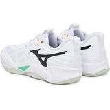 Mizuno - WAVE MOMENTUM PRO - Volleybalschoenen - Wit/Zwart/Frozen Emerald