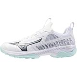 Mizuno - Wave Panthera 2 - Hockeyschoenen - Wit - Lichtgroen - Zilver - Zwart