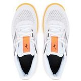 Mizuno - Stealth Star 3 - Zaalsportschoenen - Wit - Koraalrood - Geel