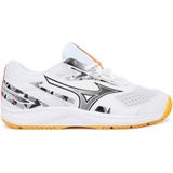Mizuno - Stealth Star 3 - Zaalsportschoenen - Wit - Koraalrood - Geel