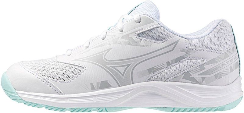 Mizuno Stealth Star 3 Indoorschoenen JR - Wit
