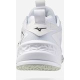 Mizuno - WAVE STEALTH NEO 2 - Handbalschoenen - Wit/Zwart/Frozen Emerald - Dames/Heren