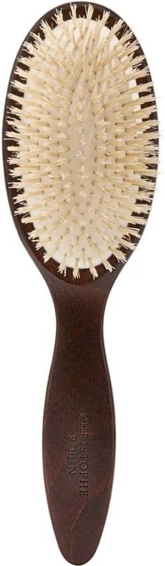 Christophe Robin - Detangling Hairbrush - Haarborstel - Natuurlijk Zwijnenhaar - Hout